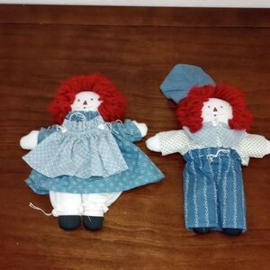 Raggedy Ann and Andy Dolls, Set of 2